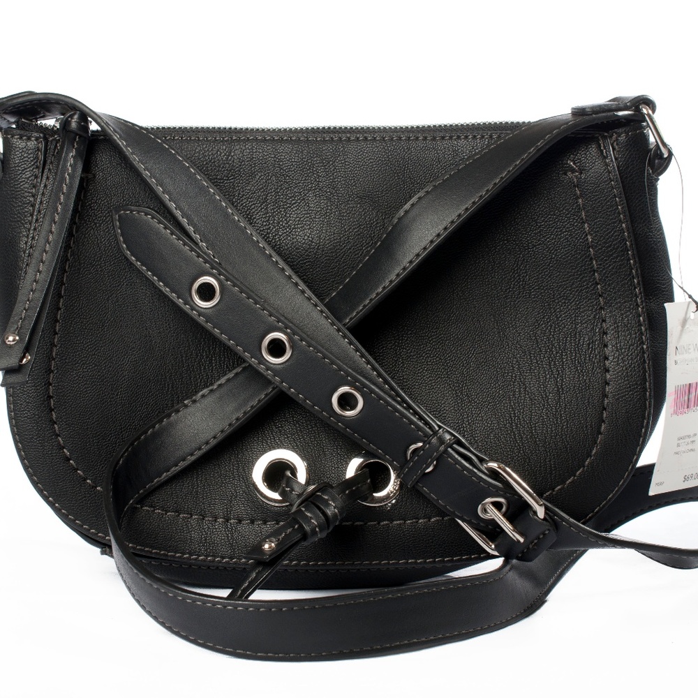 Nine West Bohemian Beltway Cross Body, Black/Black